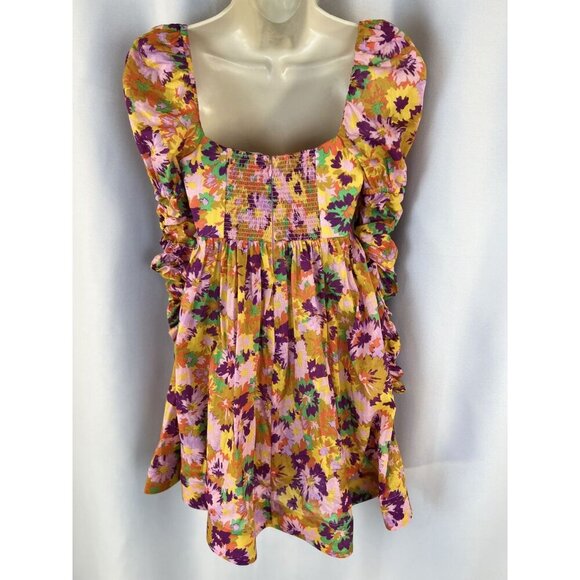 NEW Zimmermann Violet Front-Twist Detailed Mini Dress $695 - Picture 6 of 13